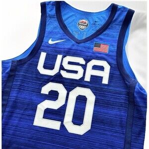 Nike 2020 USA Basketball Road Authentic Vaporknit Jersey Size 44 MED CT6562-451